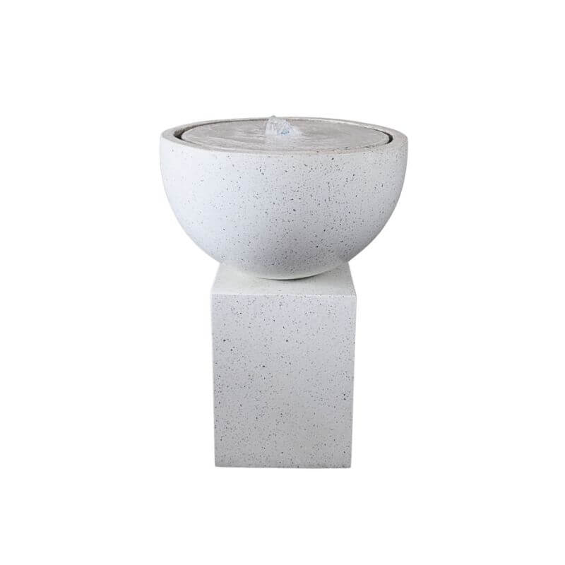 น้ำล้นหินขัดเสริมฮวงจุ้ย ARTGARDEN & DECOR รุ่น TMF-0461 SET 02 ขนาด 55*55*71 ซม. สีขาว_0